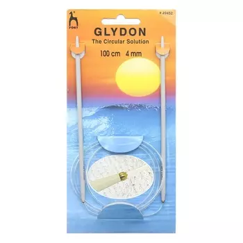 49452 Спицы вязальные круговые GLYDON 4,00мм*100см, пластик PONY