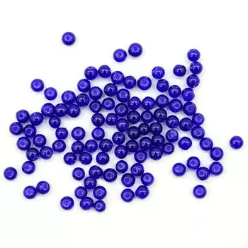 4AR349 Бусины стеклянные Candy 4мм, 100(+/5)шт/упак, Astra&amp;Craft (10 синий)