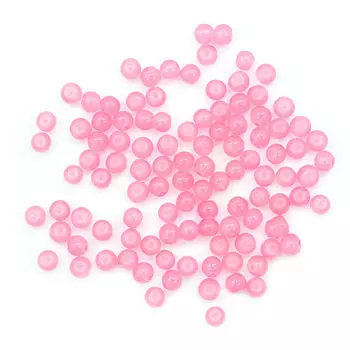 4AR349 Бусины стеклянные Candy 4мм, 100(+/5)шт/упак, Астра (2 нежно-розовый)