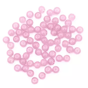 4AR350 Бусины стеклянные Candy 6мм, 65(+/-5)шт/упак, Astra&amp;Craft (2 нежно-розовый)