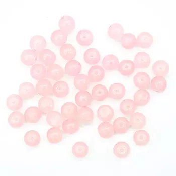 4AR351 Бусины стеклянные Candy 8мм, 50шт(+/-3)шт/упак, Астра (34 пыльно-розовый)