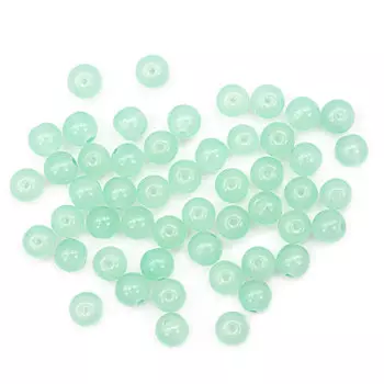 4AR351 Бусины стеклянные Candy 8мм, 50шт(+/-3)шт/упак, Астра (41 бирюзовый)