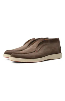 Замшевые ботинки Detroit Santoni