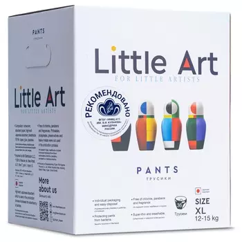 Little Art Детские трусики-подгузники в индивидуальной упаковке размер XL 12-15 кг, 36 шт (Little Art, Трусики-подгузники)