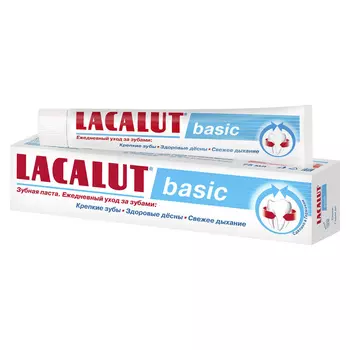 Lacalut Зубная паста Бейсик 75 мл (Lacalut, Зубные пасты)