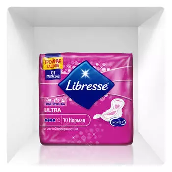 Libresse Прокладки Ultra Normal с мягкой поверхностью 10 штук (Libresse, Ultra)