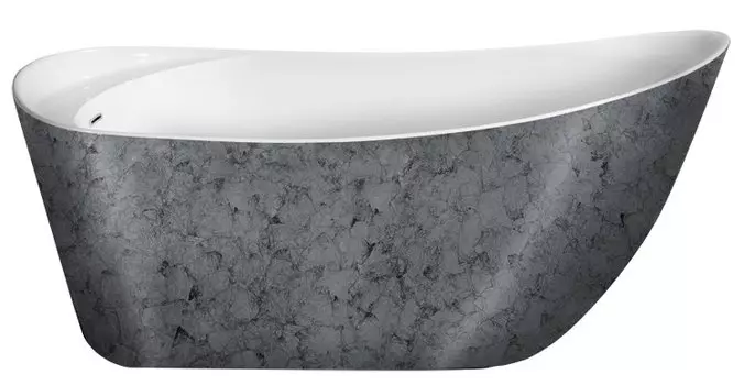 Акриловая ванна Lagard Minoti 170x76 см (MINOTI Treasure Silver)