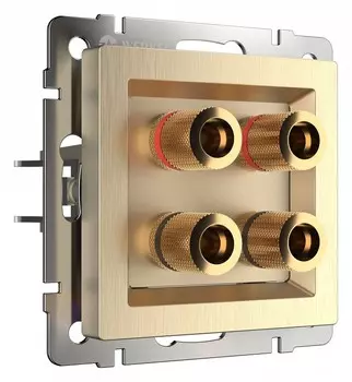 Акустическая розетка Werkel шампань рифленый W1185010 4690389160646
