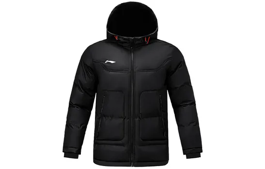 Стеганая куртка мужская черная Lining, черный