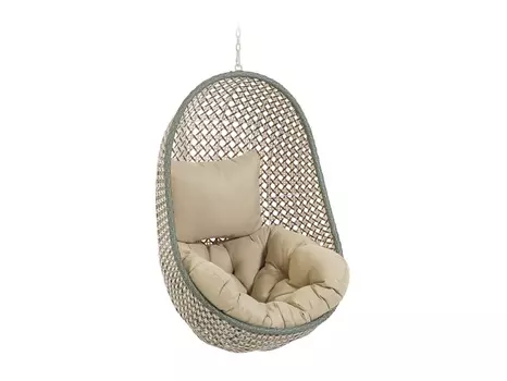 Подвесное кресло cira (la forma) серый 86x120x64 см.