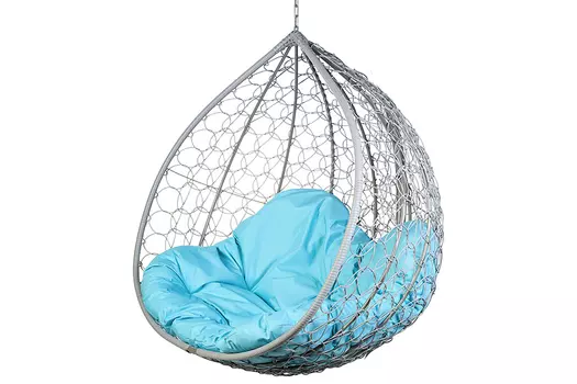 Двойное подвесное кресло gemini promo gray bs , без стойки (bigarden) серый 135x120x75 см.