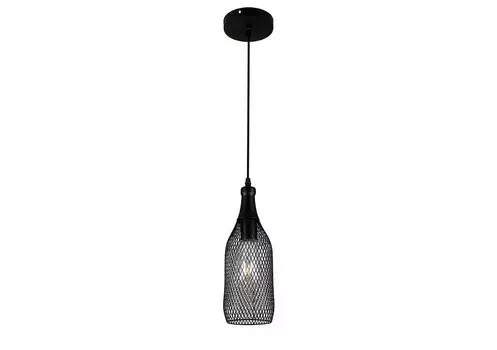 Подвесной светильник bottle (odeon light) черный 32 см.