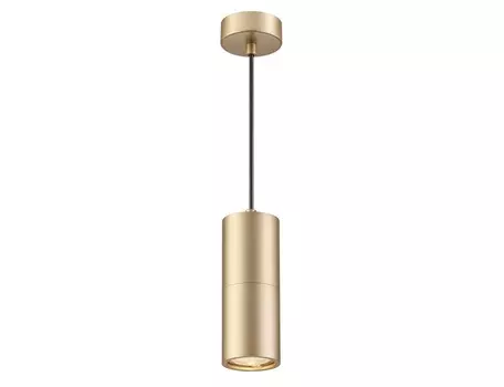 Подвесной светильник duetta (odeon light) золотой 120 см.