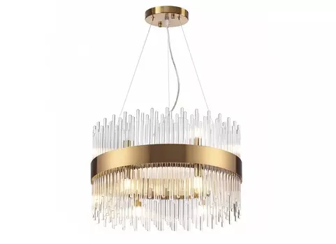 Подвесной светильник focco (odeon light) прозрачный 120 см.