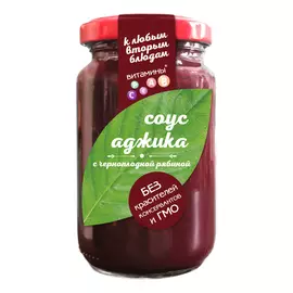 Соус Аджика Сам бы ел с черноплодной рябиной БЕЗ САХАРА, 220 г