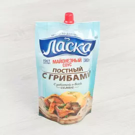 Соус майонезный Ласка постный с грибами 35% 380 г