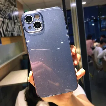 Сияющий блестящий силиконовый чехол для телефона для Iphone 13 11 12 Pro Max Xr Xs Max X Xs 13pro противоударный бампер мягкий защитный чехол для линз For iPhone XR