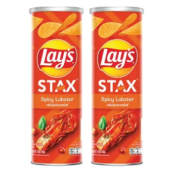 Картофельные чипсы Lay s Stax, тайский вкус, тайская закуска, 105 г (Упаковка из 2 шт.) Original x 2 pcs