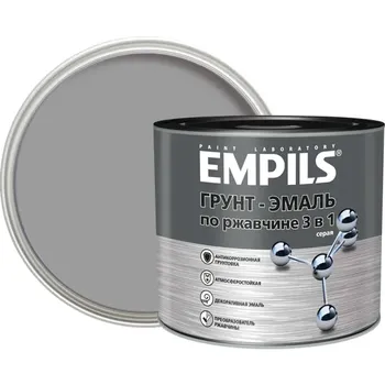 Грунт-эмаль по ржавчине 3в1 Empils PL гладкая цвет серый 2.7 кг