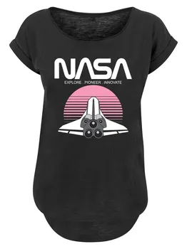 Рубашка F4NT4STIC NASA Space Shuttle Sunset, черный