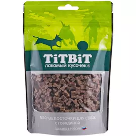Лакомство TITBIT Косточки мясные для собак с говядиной 145 г