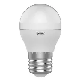 Лампа Gauss Basic Шар 7,5W 690lm 4100K E27 LED, 10 шт