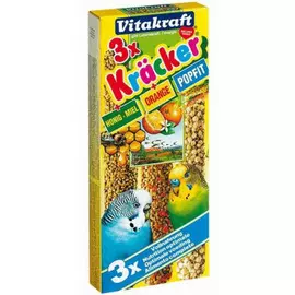 Лакомство VITAKRAFT Крекеры для волнистых попугаев мед, кукуруза, апельсин