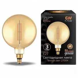 Лампа Gauss Filament Vintage Straight G200 6W 2700К Е27