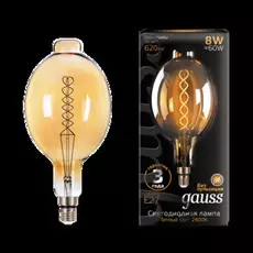Лампа gauss flexible bt180 8w e27 g2400k
