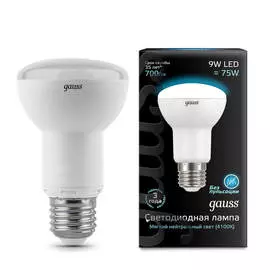 Лампа Gauss REFLECTOR R63 9W 700LM 4100K E27