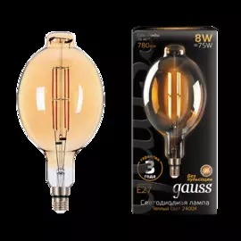 Лампа gauss vintage bt180 8w e27 g 2400k