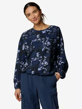 Лонгслив женский Columbia Boundless Avenue Printed Top, Синий