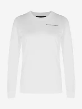 Лонгслив женский Peak Performance Original Backprint, Белый