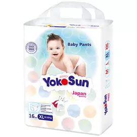 YOKOSUN Подгузники-трусики размер XL (12-20 кг) 16.0