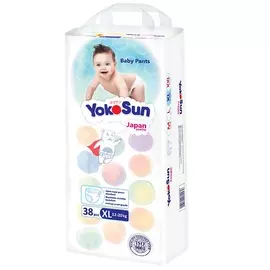 YOKOSUN Подгузники-Трусики XL (12-20 кг) 38.0
