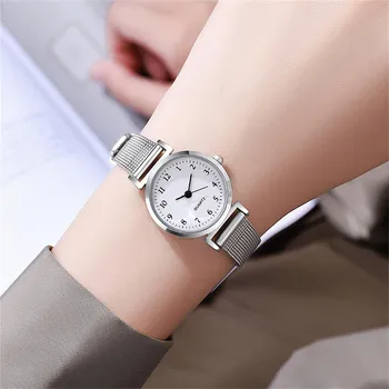 Женские модные кожаные часы One Size чёрный