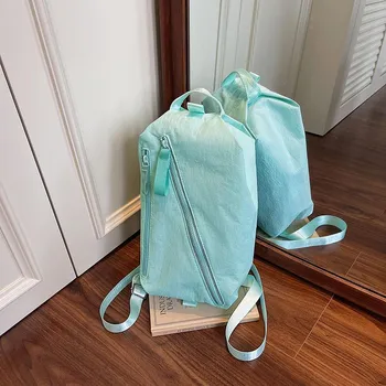 Multifunctional shoulder messenger bag, casual and lightweight, large-capacity simple handbag, commuting multi-purpose backpack for women