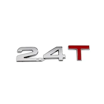 1 шт. 1.6T 1.8T 2.0T 2.2T 2.4T 2.8T 3.0T наклейка с логотипом на заднюю часть автомобиля, багажник, 3D металлическая эмблема, наклейка с украшением на кузов автомобиля, значки, наклейки