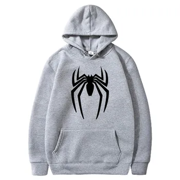 2025 Осень Новая мода Открытый Комфортная одежда Пуловер 2d Spider Взрослый Мужской Повседневный Длинный рукав Толстовка Топы Спортивный Стиль S