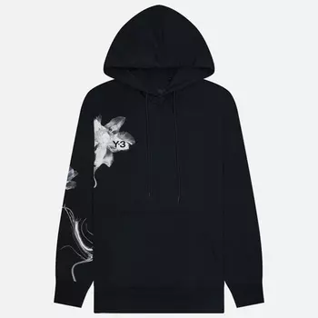 Мужская толстовка Y-3 Graphic French Terry Hoodie, цвет чёрный, размер M