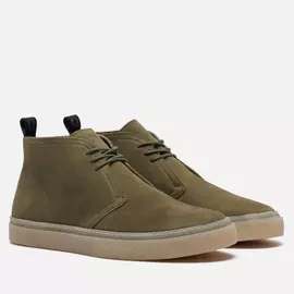 Мужские ботинки Fred Perry Hawley Suede, цвет зелёный, размер 45 EU