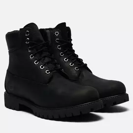 Мужские ботинки Timberland 6 Inch Premium Waterproof Fleece, цвет чёрный, размер 44.5 EU