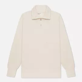 Мужская толстовка Universal Works Half Zip Dry Handle Loopback, цвет бежевый, размер M