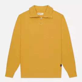 Мужская толстовка Universal Works Half Zip Dry Handle Loopback, цвет жёлтый, размер L