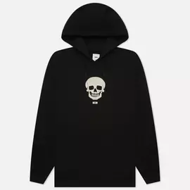 Мужская толстовка Vans Anaheim Needlework Skull Hoodie, цвет чёрный, размер S