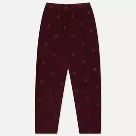 Мужские брюки Bronze 56K All Over Embroidered, цвет бордовый, размер XL