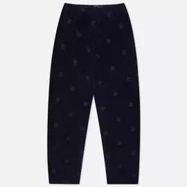 Мужские брюки Bronze 56K All Over Embroidered, цвет синий, размер M