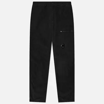 Мужские брюки C.P. Company Corduroy Lens, цвет чёрный, размер 46