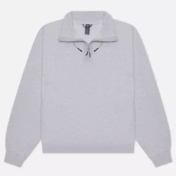 Мужская толстовка UNAFFECTED Stand Collar Half Zip, цвет серый, размер L