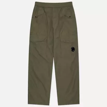 Мужские брюки C.P. Company Flatt Nylon Loose Utility, цвет коричневый, размер 52